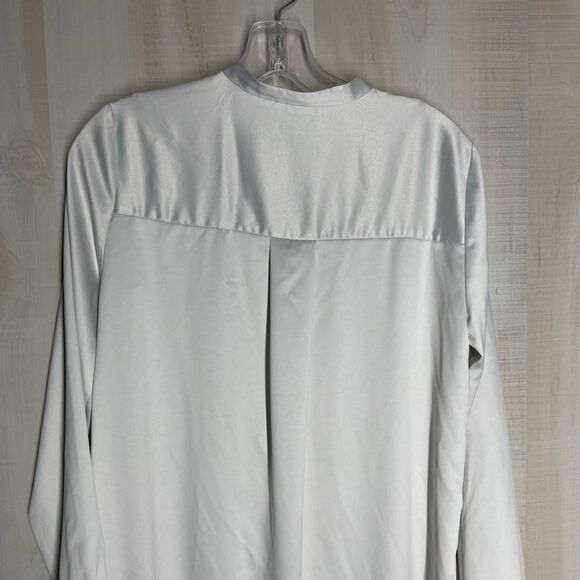 Eileen Fisher silver gray long tunic top, size XS - Picture 12 of 15